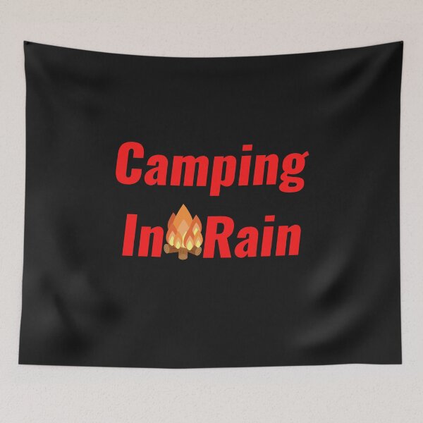 Item preview, Camping In Rain designed and sold by Chanchane Store.