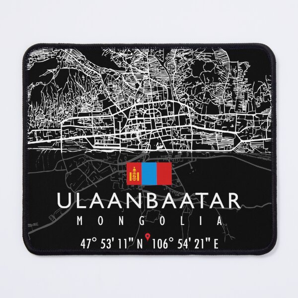 Item preview, ULAANBAATAR MAP MONGOLIA designed and sold by hatimelhag.