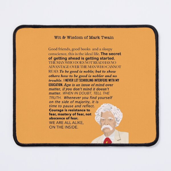 Item preview, The wit and wisdom of Mark Twain designed and sold by ThatsNovelGifts.