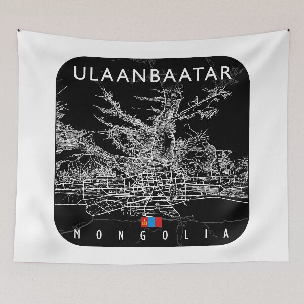 Item preview, ULAANBAATAR MAP MONGOLIA designed and sold by hatimelhag.