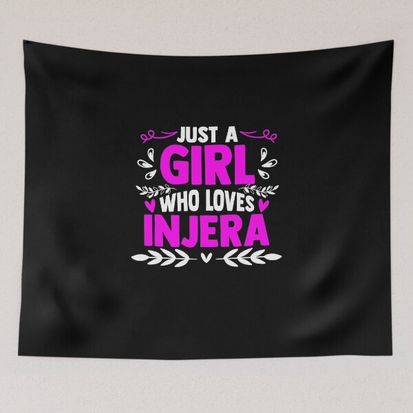 Item preview, Just A Girl Who Loves Injera Malawah Flatbread Lovers designed and sold by Nessshirts.