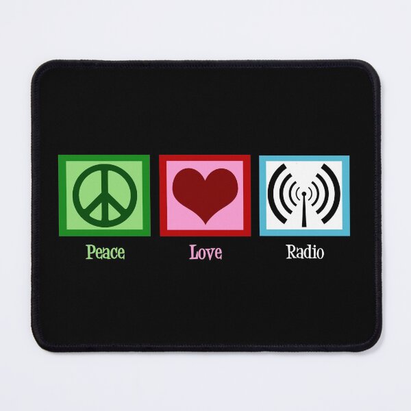 Item preview, Peace Love Radio designed and sold by Epic Love Designs.