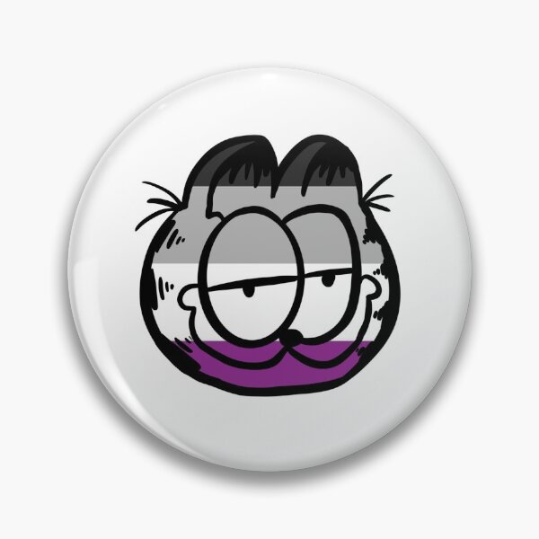 Item preview, Orgullo asexual Garfield designed and sold by Peppermint T.E.A..