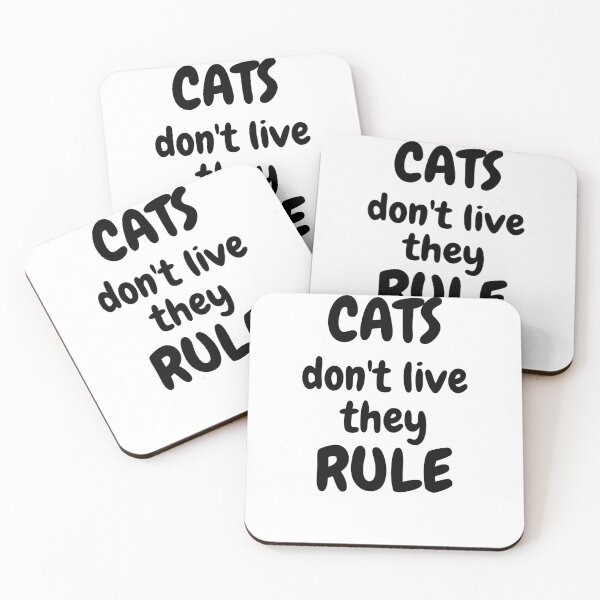 Item preview, cats rule designed and sold by PIKABOOO.