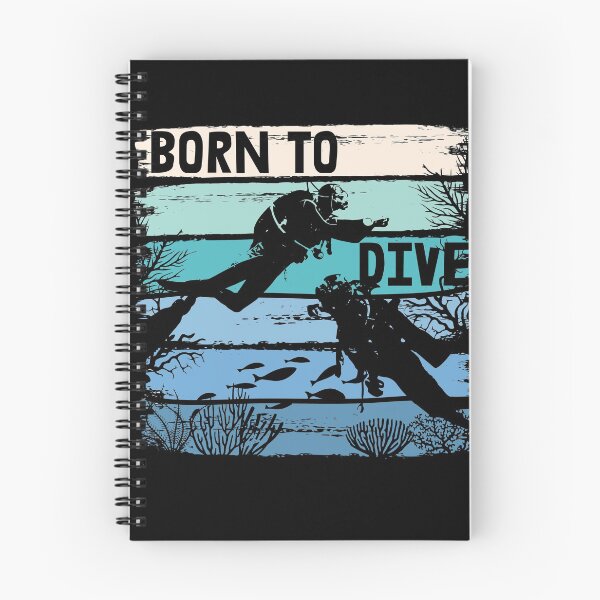 Item preview, Born to dive diving diver retro saying design designed and sold by brunsch-print.