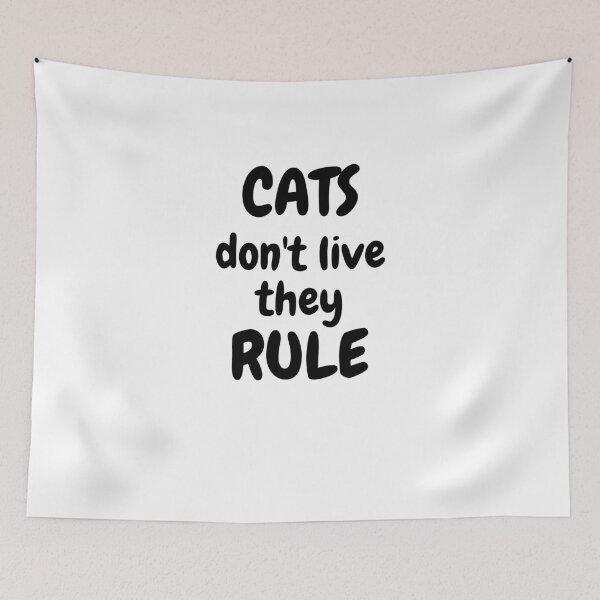 Item preview, cats rule designed and sold by PIKABOOO.