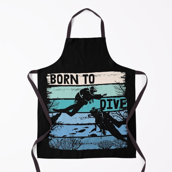 Item preview, Born to dive diving diver retro saying design designed and sold by brunsch-print.