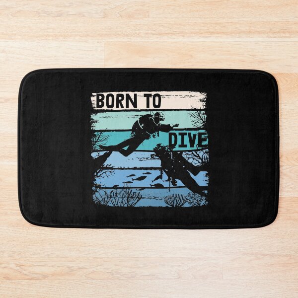 Item preview, Born to dive diving diver retro saying design designed and sold by brunsch-print.