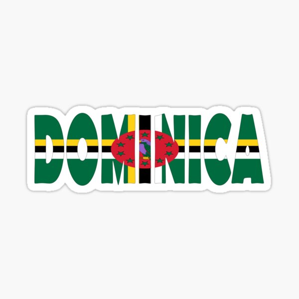 “Dominica” Sticker for Sale by m0us3 | Redbubble