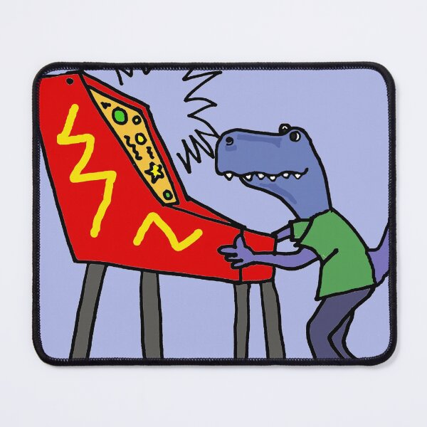 Item preview, Funny T-rex Dinosaur Playing Pinball Macine designed and sold by Nature's Fancy.