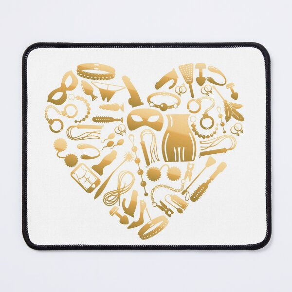 Item preview, sex icons heart BDSM adult accessories  designed and sold by Sya Prints.