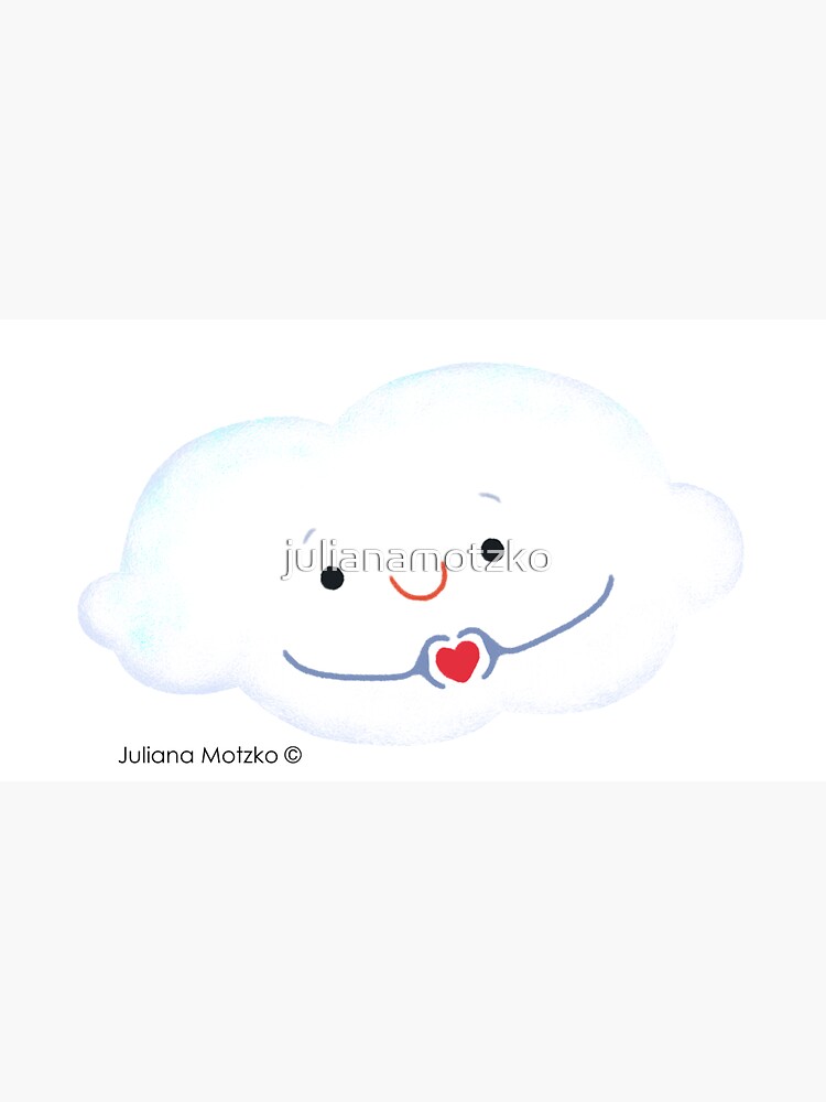Cloud doing a heart with hands by julianamotzko