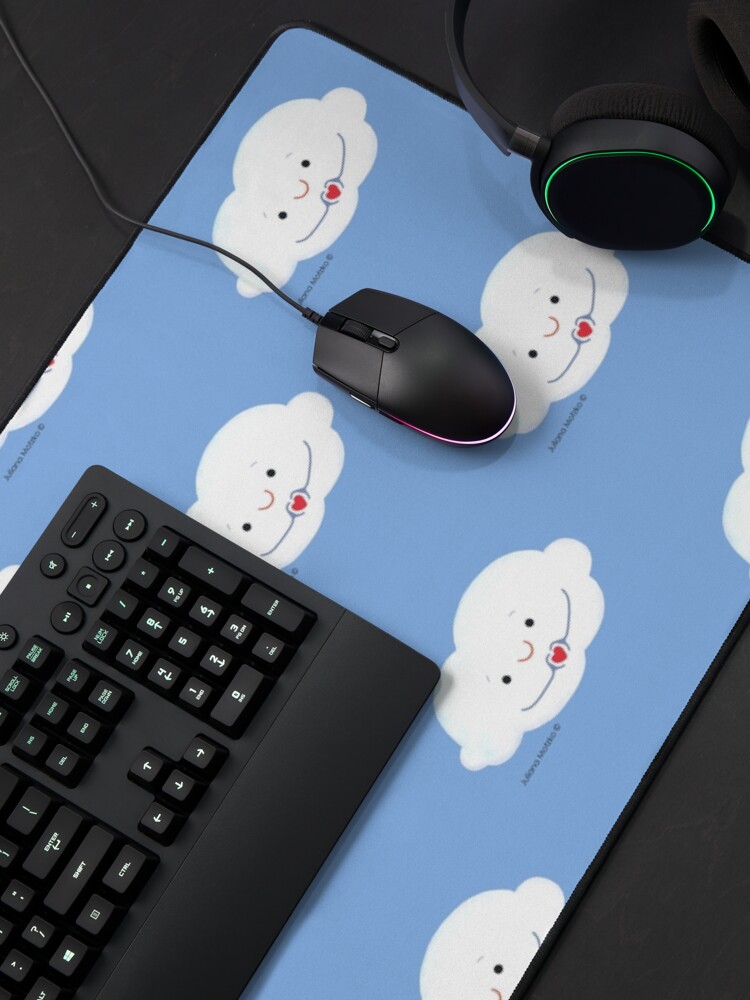 Alternate view of Cloud doing a heart with hands Mouse Pad