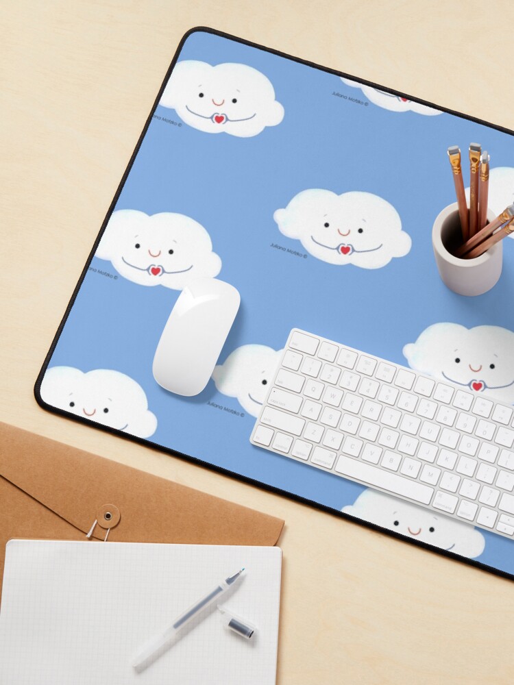 Alternate view of Cloud doing a heart with hands Mouse Pad