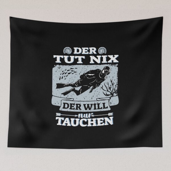 Item preview, He doesn't do anything, he just wants to dive diver saying design designed and sold by brunsch-print.