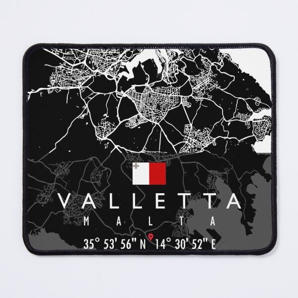 Item preview, VALLETTA MAP MALTA designed and sold by hatimelhag.