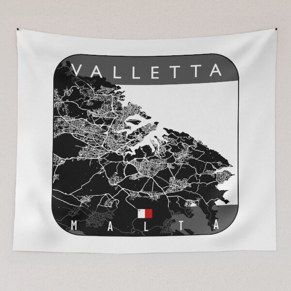Item preview, VALLETTA MAP MALTA designed and sold by hatimelhag.