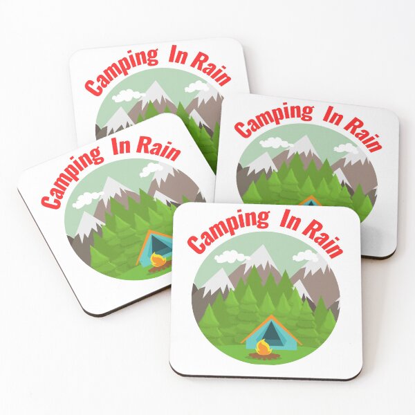 Item preview, Camping In Rain designed and sold by Chanchane Store.