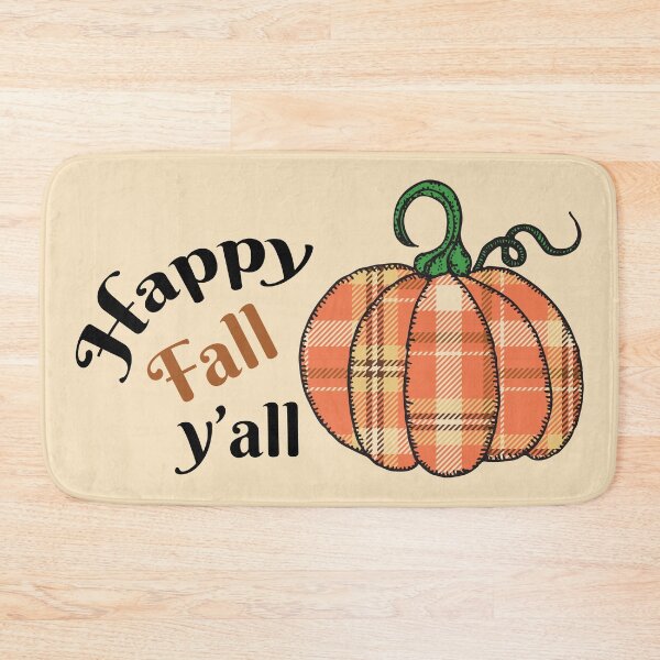 Item preview, Happy Fall Y'all Pumpkin Thanksgiving Buffalo Plaid Pumpkin  designed and sold by dass-art.