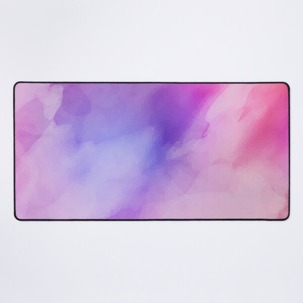 Rainbow Pink Tie Dye Art Desk Mat