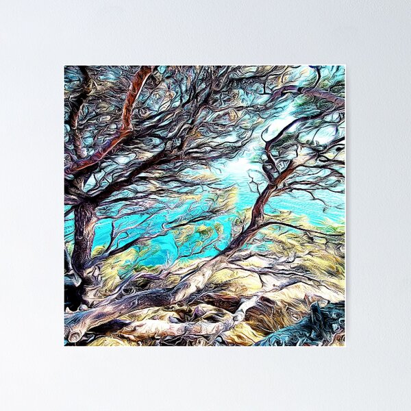 Item preview, Trees near Nugal Beach designed and sold by Chroma Myst.