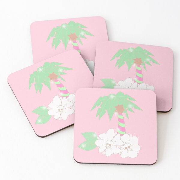 Item preview, Swirly Palm Trees ? (pink and green) designed and sold by gross-girl99.