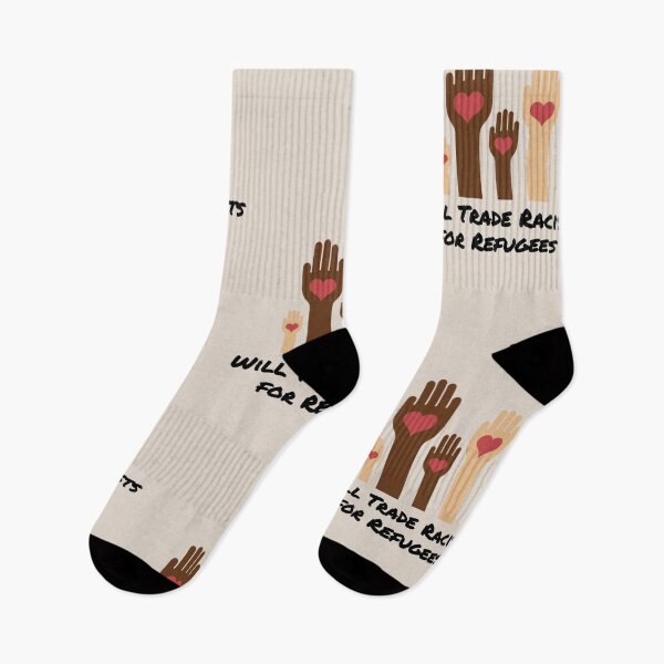 Item preview, Will Trade Racists for Refugees Human Rights  designed and sold by catchyology.
