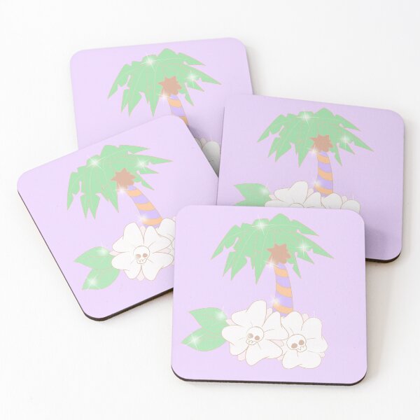 Item preview, Swirly Palm Trees ? (purple and orange) designed and sold by gross-girl99.