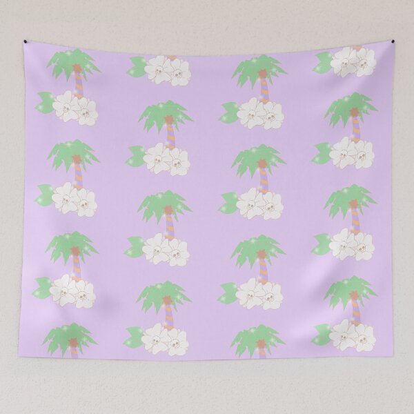 Item preview, Swirly Palm Trees ? (purple and orange) designed and sold by gross-girl99.