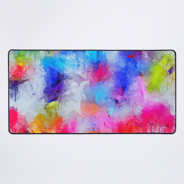 Color Spots Tie Dye Art Desk Mat