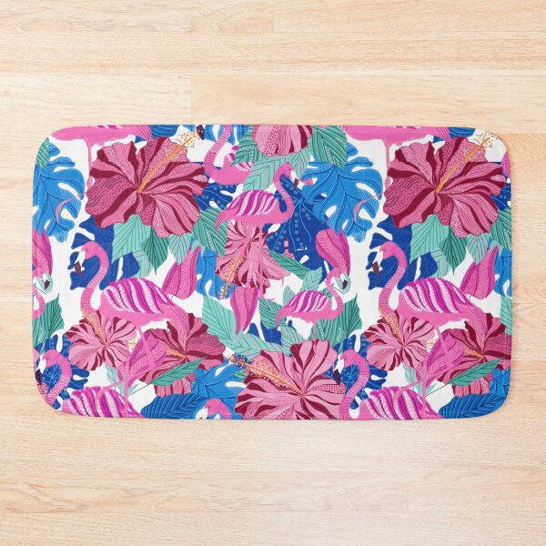 Item preview, Flamingo and hibiscus designed and sold by Cattigal.