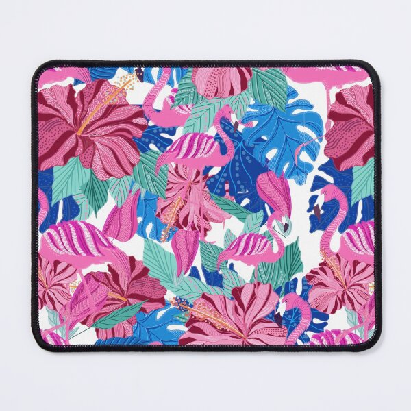 Item preview, Flamingo and hibiscus designed and sold by Cattigal.