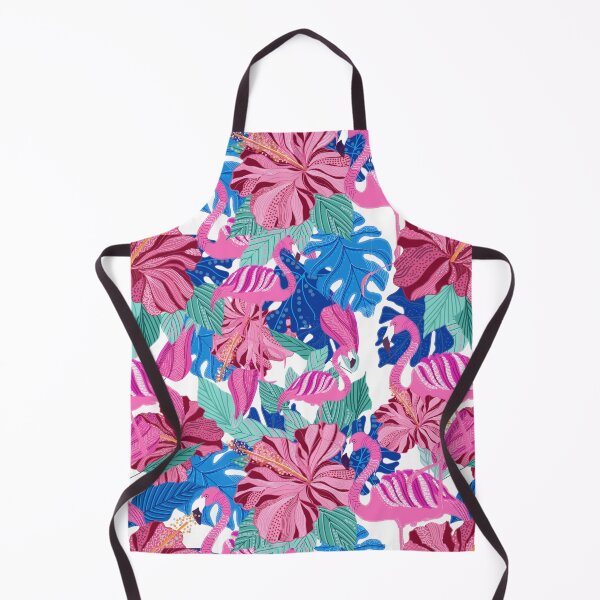 Item preview, Flamingo and hibiscus designed and sold by Cattigal.