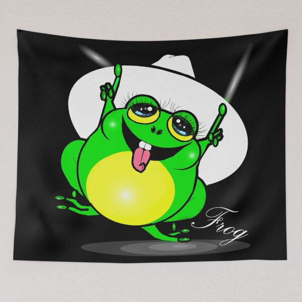 Item preview, Happy frog  designed and sold by Shirley cute art .