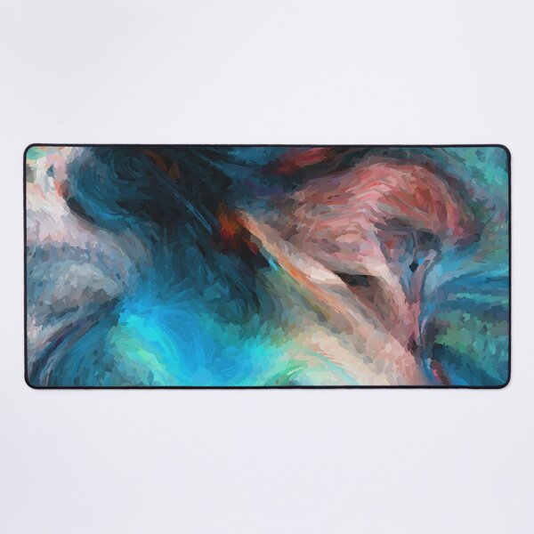 Whirlwind Tie Dye Art Desk Mat