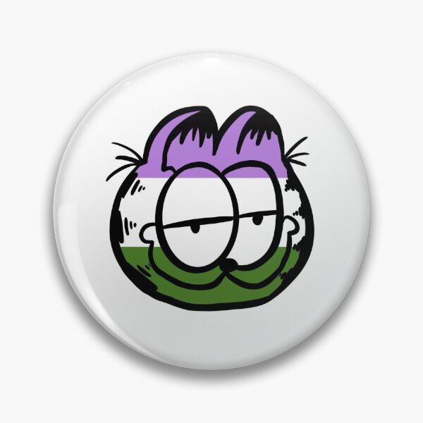 Item preview, Orgullo Genderqueer Garfield designed and sold by Peppermint T.E.A..