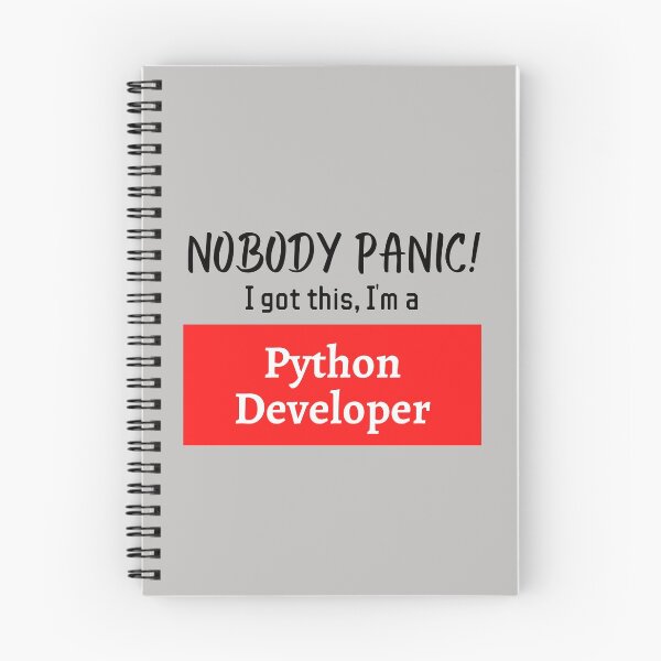 Item preview, Nobody panic ! I got this I'm a Python Developer designed and sold by 1M4NE.