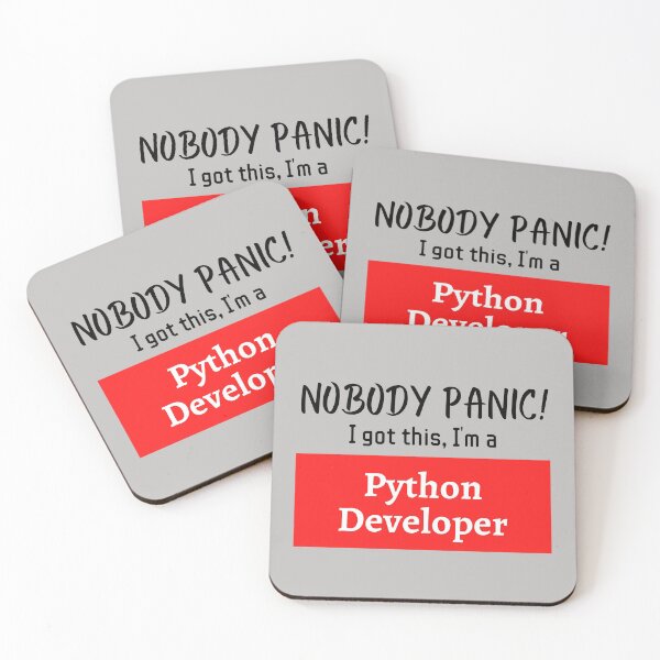 Item preview, Nobody panic ! I got this I'm a Python Developer designed and sold by 1M4NE.