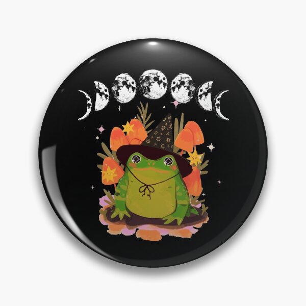 Item preview, Cottagecore Aesthetic Goblincore Frog Wizard on Mushroom designed and sold by Dressed For  Duty.