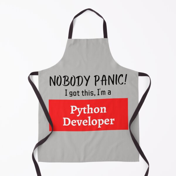 Item preview, Nobody panic ! I got this I'm a Python Developer designed and sold by 1M4NE.