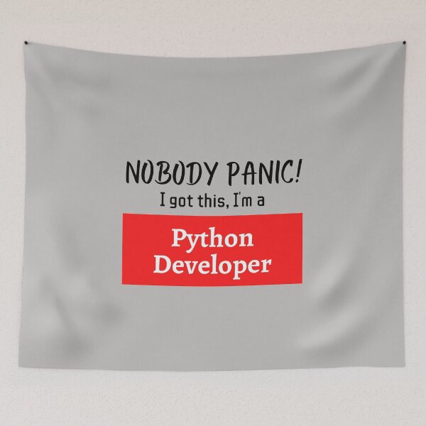 Item preview, Nobody panic ! I got this I'm a Python Developer designed and sold by 1M4NE.