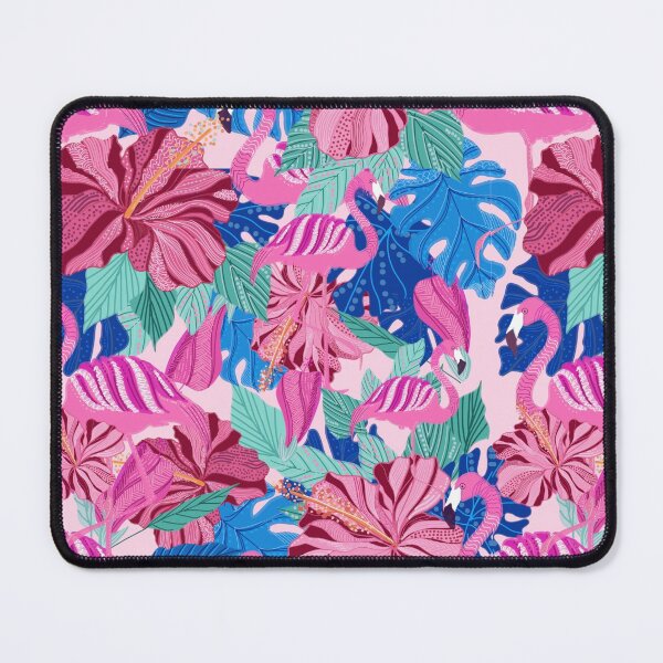 Item preview, Flamingo and hibiscus designed and sold by Cattigal.