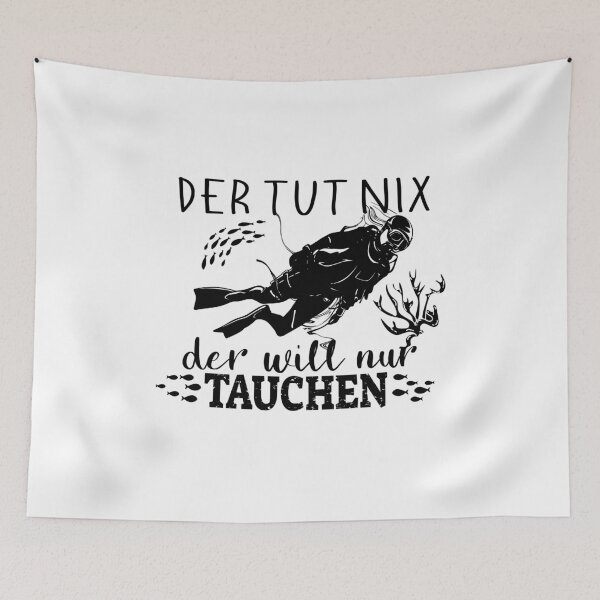 Item preview, He doesn't do anything, he just wants to dive diver saying design designed and sold by brunsch-print.