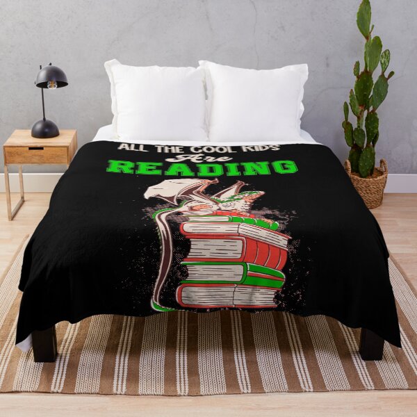 Item preview, All the cool kids are reading with dragon- book reader designed and sold by Designs Of all kinds.