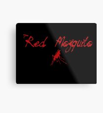 Red Mosquito Metal Print