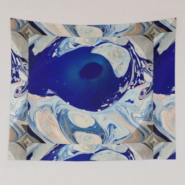 Item preview, Blue white abstract designed and sold by zchriswit.