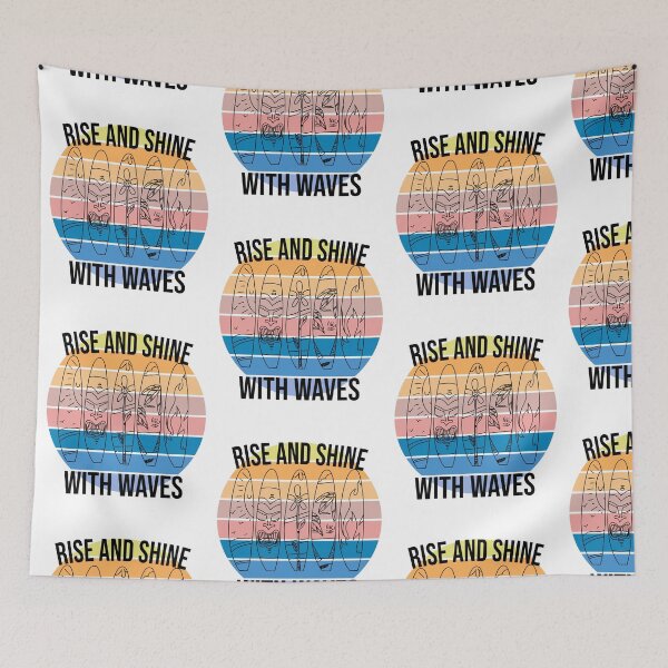 Item preview, Rise and shine with waves designed and sold by felric.