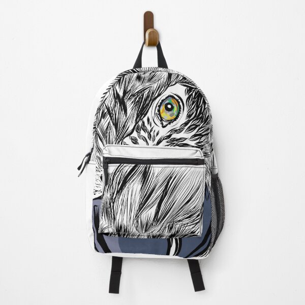 Item preview, Macaw parrot with a huge beak looks at the camera close-up designed and sold by Aroastock.