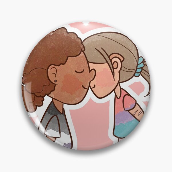 Item preview, Disabled Girls Kissing designed and sold by Optimist Jenna: Neurodivergent Designs.