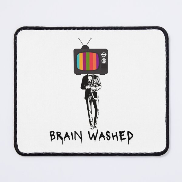 Item preview, Brainwashed Society | Anti-Mainstream Media designed and sold by NOT-A-SHEEP.